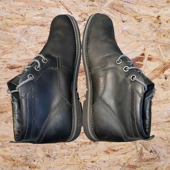 Timberland Larchmont II Men’s size 11-11.5 Chukka Boot Black Leather - Picture 5 of 10